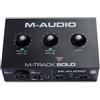 M-Audio M-Track Solo Scheda Interfaccia Audio USB 2 in 2 out Combo Pc Mac Dj NEW