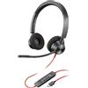 HP - POLY ENTERPRISE AUDIO (NG) POLY Cuffie stereo Blackwire 3320 con connettore USB-C + adattatore USB-C/A