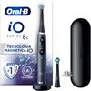 PROCTER & GAMBLE SRL Oral-B Spazzolino Elettrico Ricaricabile iO 8S Nero, 2 Testine, 1 Custodia Da Viaggio, 1 Spazzolino