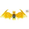 LEGO Ninjago Crystalized: Jay Golden Dragon Minifig con Nunchucks of Lightning