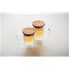 Tazza in vetro borosilicato a doppio strato da 300 ml personalizzate o neutre