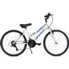 Madicks Bicicletta Bambina Mountain Bike da Passeggio Misura 24 Bici con Cambio bianca d