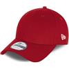 New Era NE Basic Blank Rosso 9Forty Berretto Regolabile