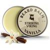 Striking Viking Balsamo per barba da uomo, Beard Balm - Balsamo per barba Leave-in con burro di karitè, tea tree, argan e olio di jojoba (60 ml (Pack of 1), Vaniglia)