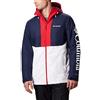 Columbia Timberturner, Giacca Sportiva Invernale Impermeabile Uomo, Bianco/Blu (White, Collegiate Navy), XL