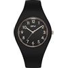 Silverora Orologio per bambini in silicone per studenti, impermeabile 3 ATM, analogico, al quarzo, comodo cinturino in silicone, con scala araba, regalo per ragazze e ragazzi nero