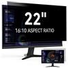 Protescreen Pellicola Privacy 22 Pollici 16:10, Monitor Filtro Privacy Schermo Compatibile con HP/dell/Acer/Lenovo/Thinkpad/Samsung/ASUS, Rimovibile Antiriflesso Pellicola Protettiva Schermo per 22
