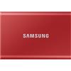 Samsung T7 Portable SSD - 2 TB - USB 3.2 Gen.2 External SSD - Metallic Red (MU-PC2T0R/WW)