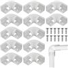 YUNYAN Connettore angolare a LED a 90 gradi, 12 connettori a canale LED, angolo a V, con viti per strisce LED, profili in alluminio