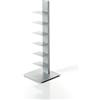 ZStyle BBB ITALIA Libreria SAPIENS a colonna verticale scaffale autoportante con ripiani (97 cm, Alluminio)