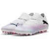 Puma Men Future 7 Pro Mg Soccer Shoes, Puma White-Puma Black-Poison Pink, 47 EU