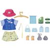 BABY born Bear Completo da pescatore 835982 - Completin con maglietta 2 in 1, pantaloncini e cappello rosa per bambole da 43 cm - Include canna da pesca, oggetti e gancio - Età: 1+ anni