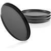 Grizzly teglia per pizza rotonda 28 cm, set di 4, rivestimento antiaderente, teglia rotonda, versatile, Made in Germany