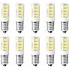 Jiotouhu Lampadina E14 LED bianca fredda, 5W 6000K lampada LED 550LM, lampadina E14 sostituisce 50W lampade alogene, lampada frigorifero non dimmerabile, lampadina a LED per lampade da parete Hood, 10 pezzi
