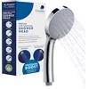 Croydex Presion Pressure Boost Range - Doccetta Soffione Doccia a 5 funzioni, 100 mm di diametro, cromata