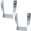 AERZETIX - C58639 - Set di 2 staffe per travi con ali esterne 120x190x75x2mm - scarpa del travetto con 52 fori - in acciaio zincato Z275