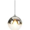 KlkrzJwy Lampada a sospensione in vetro colorato sferico Lampada a sospensione regolabile Base E27 Illuminazione a sospensione Lampadario moderno in vetro Lampada a sospensione