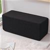 XWanitd Cuscino rettangolare spesso per divano, per testiera e comodino, lavabile (15 x 15 x 40 cm, nero)