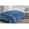 Corredocasa Piumone/Piumino Trapunta Coral Tinta Unita Caldo Double Face Vellutata Cinigliata Soffice Morbida Moderno Durevole Ideale per Casa Letto Famiglia Made in Italy(Una Piazza e Mezza, Azzurro)