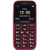 Doro Primo 366 Telefono Cellulare Bar, singola SIM, 5.84 cm (2.3), 0.3 MP, 1000 mAh, rosso