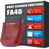 iKiKin Strumento diagnostico Senza Fili dell'automobile dello Scanner OBD2, Adattatore OBDII per Il Lettore Android di iPhone iOS e Applicazione per Il Test di Errore del Veicolo (Meili Rosso)