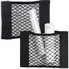 HLIWS 2 Pezzi Rete Bagagliaio per Auto,Rete Portaoggetti Auto Bagagliaio,Storage Net Organizers con Adesivi,per Universale per SUV, Truck di Auto(16.5 * 23CM)