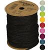 Halbach Seidenbänder Tubo di carta premium | Larghezza: 4 mm Lunghezza: 30 m | Filato tubolare riempito e resistente agli strappi, filo di carta per targhette per nome della cameretta o per fai da te,