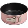 wenco Mini stampo per saltare, diametro 18 cm, ideale per torte piccole, rivestimento antiaderente di alta qualità, in acciaio resistente, resistente al calore, in elegante rosa, facile da pulire