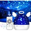 Diboniur Proiettore Stelle Soffitto Bambini, 22 Films Luce Notturna Bambini, 360°Rotazione Musicale Lampada Proiettore Stelle, Ricaricabile Proiettore Soffitto Bambini Decorazioni Camera
