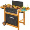 Campingaz Barbecue Campingaz Adelaide 3 Woody Dualgas con 3 bruciatori a Gas GPL o Metano