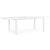 Yes Tavolo esterno bianco in alluminio Allungabile 160-240X90 cm fino a 10 Persone