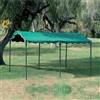 I Giardini del Re Gazebo car port struttura in acciaio e top verde in poliestere 300x400x250 cm da