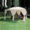 I Giardini del Re Gazebo Armonia 3x4x2,65 mt in acciaio e teli in poliestere da giardino esterno