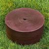 UNIGARDIA Bordura per Aiuola 10 m - Altezza 13 cm, Spessore 3 mm - Bordatura per Giardino in Plastica - Cordolo Flessibile per Aiuole - Uso Semplice, Marrone con Decori in Legno