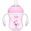 Chicco Tazza Transition Rosa per passaggio da allattamento a tazza bambini da 4 mesi