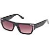 Guess Gu7902 Occhiali, Nero luccicante, 53/18/140 Donna