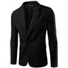 ShiFan Slim Fit Uomo Casual One Button Elegante Vestito di Affari Cappotto Giacca Blazers Nero XL