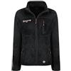 Geographical Norway Tamoureuse Lady - Giacca in Pile Donna con Zip - Abbigliamento Caldo Comodo - Felpa Maniche Lunghe Resistente - Maglione Invernale Ideale Autunno Inverno (Nero L)