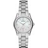 Emporio Armani Orologio da donna, movimento a tre lancette, acciaio inossidabile Orologio con cassa da 32 mm, Argento (Silver)