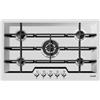 Foster PRONTA CONSEGNA - SPEDIZIONE IMMEDIATA Piano Cottura da Incasso a Gas Filotop 80 cm 5 Fuochi Acciaio inox Satinato Griglie in Ghisa Serie KE Foster 7601 032 - 7601032