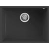 Elleci PRONTA CONSEGNA - SPEDIZIONE IMMEDIATA Elleci LGQ11059BSO Lavello da Incasso 1 Vasca Sottotop 58 x 44 cm finitura Granitek Classic Antracite 59 Quadra 110 SOTTOTOP