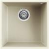 Elleci LGQ10262BSO Lavello da Incasso 1 Vasca Sottotop 44 x 44 cm finitura Granitek Classic Bianco Antico 62 Quadra 102 SOTTOTOP