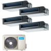 CLIMATIZZATORE QUADRI 9+9+12+12 CANALIZZATO MIDEA DC INVERTER R-32 A++A+ WI FI READY LINEA 2026 U.E. M4OE-28HFN8-Q LINEA 2026