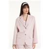 Tezenis Blazer Manica Lunga In Tela Over Donna Rosa Chiaro