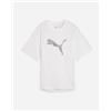 Puma Evostripe Logo W - T-shirt - Donna - Bianco