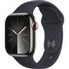 Apple Smartwatch Apple Watch Series 9 41 mm Digitale 352 x 430 Pixel Touch screen 4G Grafite Wi-Fi GPS (satellitare) [MRJ93QF/A]