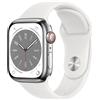 Apple Smartwatch Apple Watch Series 8 OLED 41 mm Digitale 352 x 430 Pixel Touch screen 4G Argento Wi-Fi GPS (satellitare) [MNJ53FD/A]