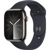 Apple Smartwatch Apple Watch Series 9 45 mm Digitale 396 x 484 Pixel Touch screen 4G Grafite Wi-Fi GPS (satellitare) [MRMV3QF/A]