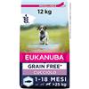 Eukanuba Grain Free* - Alimento per cuccioli di taglia grande, Ricetta a basso contenuto di allergeni, 12 kg