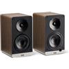 ELAC DEBUT CONNEX DCB41 WALNUT COPPIA DIFFUSORI AMPLIFICATI NUOVI